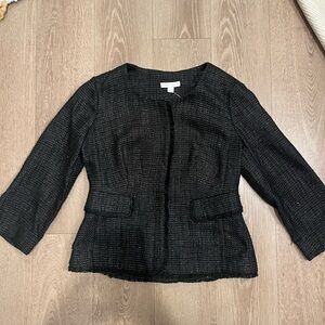 New York & Company Cropped Woven Blazer Jacket